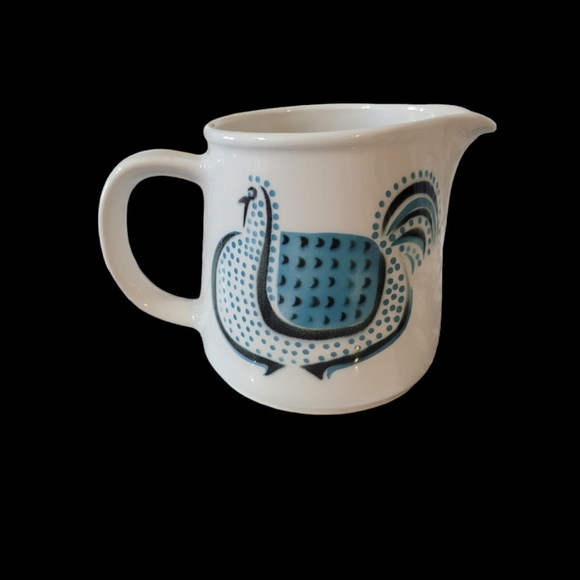 Arabia of Finland Blue Chicken Creamer - Picture 3 of 10